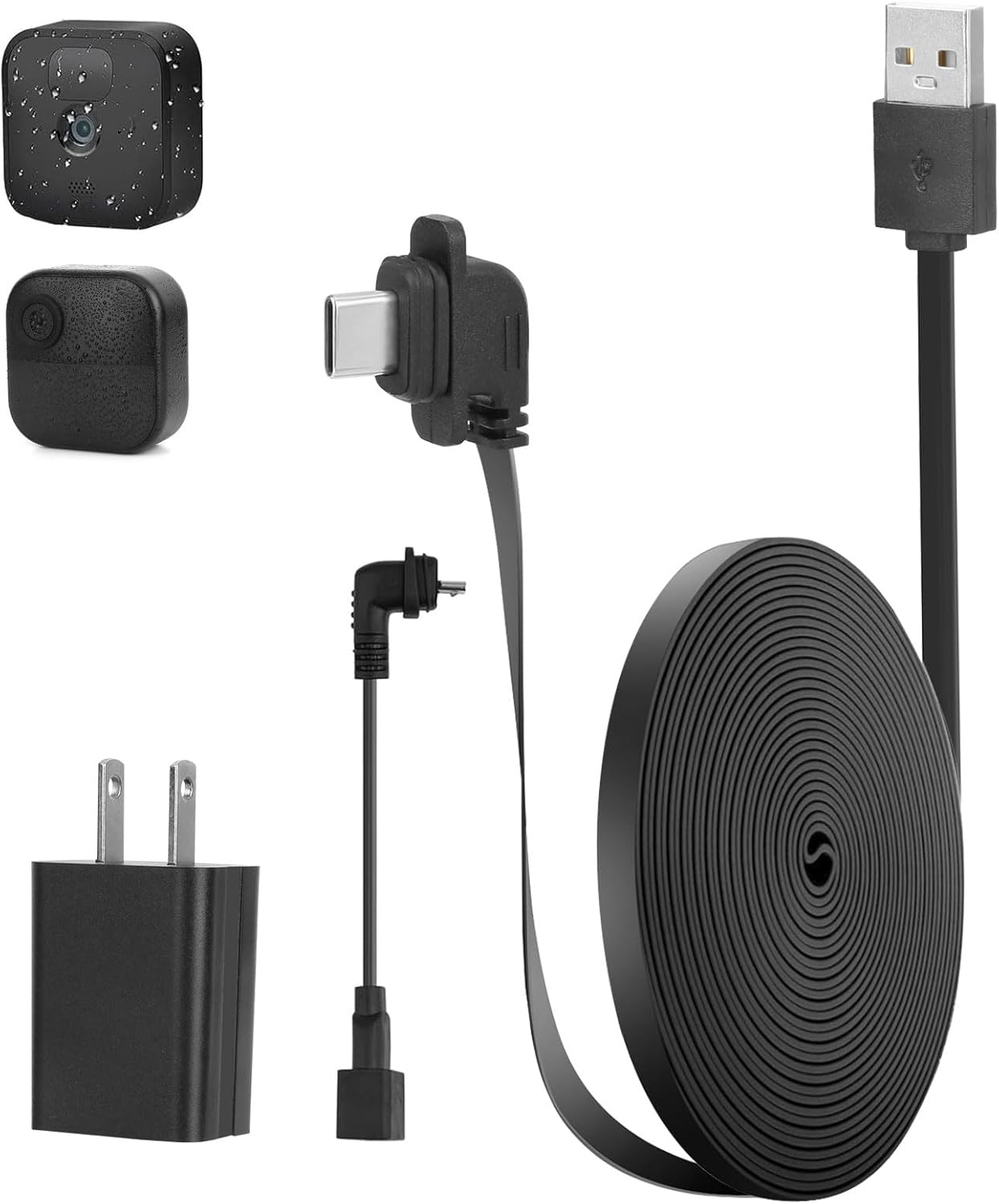 iTODOS 25ft/7.5m Outdoor Power Cord for Blink Outdoor 4(4th Gen)/Blink Outdoor (3rd