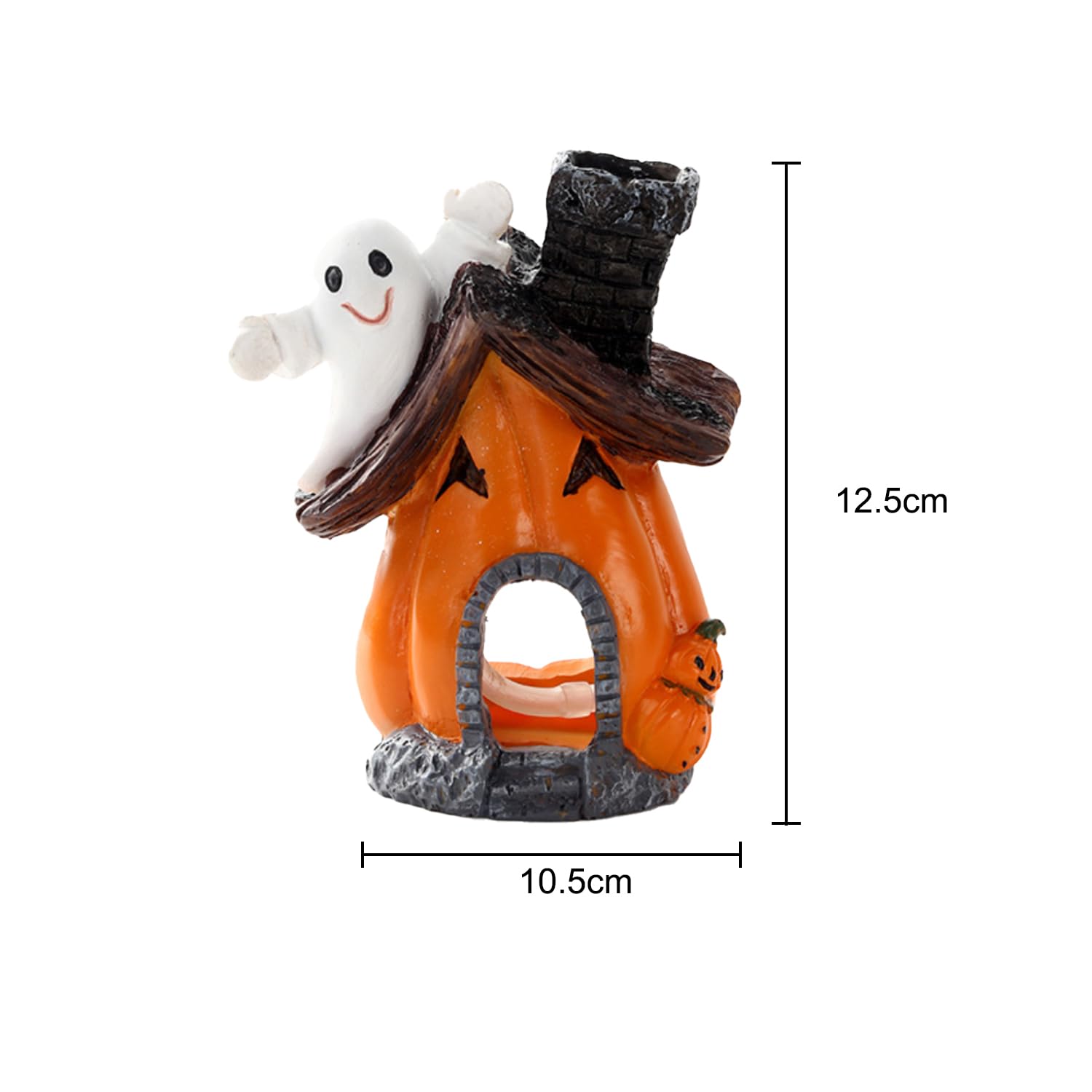 Lezevn 5pcs Halloween Fish Tank Decorations Small Pumpkin Aquarium Decoration Ornaments for Aquarium Home Outdoor Garden Decoration - Image 2