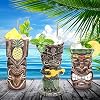 LINALL Tiki Mugs Cocktail Set Da 8 - Tazze Tiki In Ceramica Per Feste Hawaiane Bicchieri Da Cocktail Esotici E Carini Tazze Tiki Hawaiane Tk~p115998823