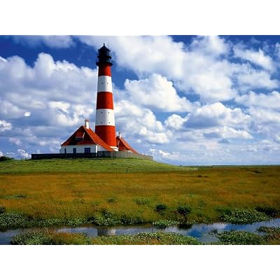 CALVENDO Puzzle Westerhever Lighthouse 1000 Pieces 64 x 48 cm from Lothar Reupert