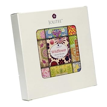 Jolitee French Milled Botanical Soap Sampler Set of 9 - Individually Wrapped Vegetable-Based Mini Soaps with Essential Oils, Shea Butter, and Natural Extracts Floral Favorites - White Box