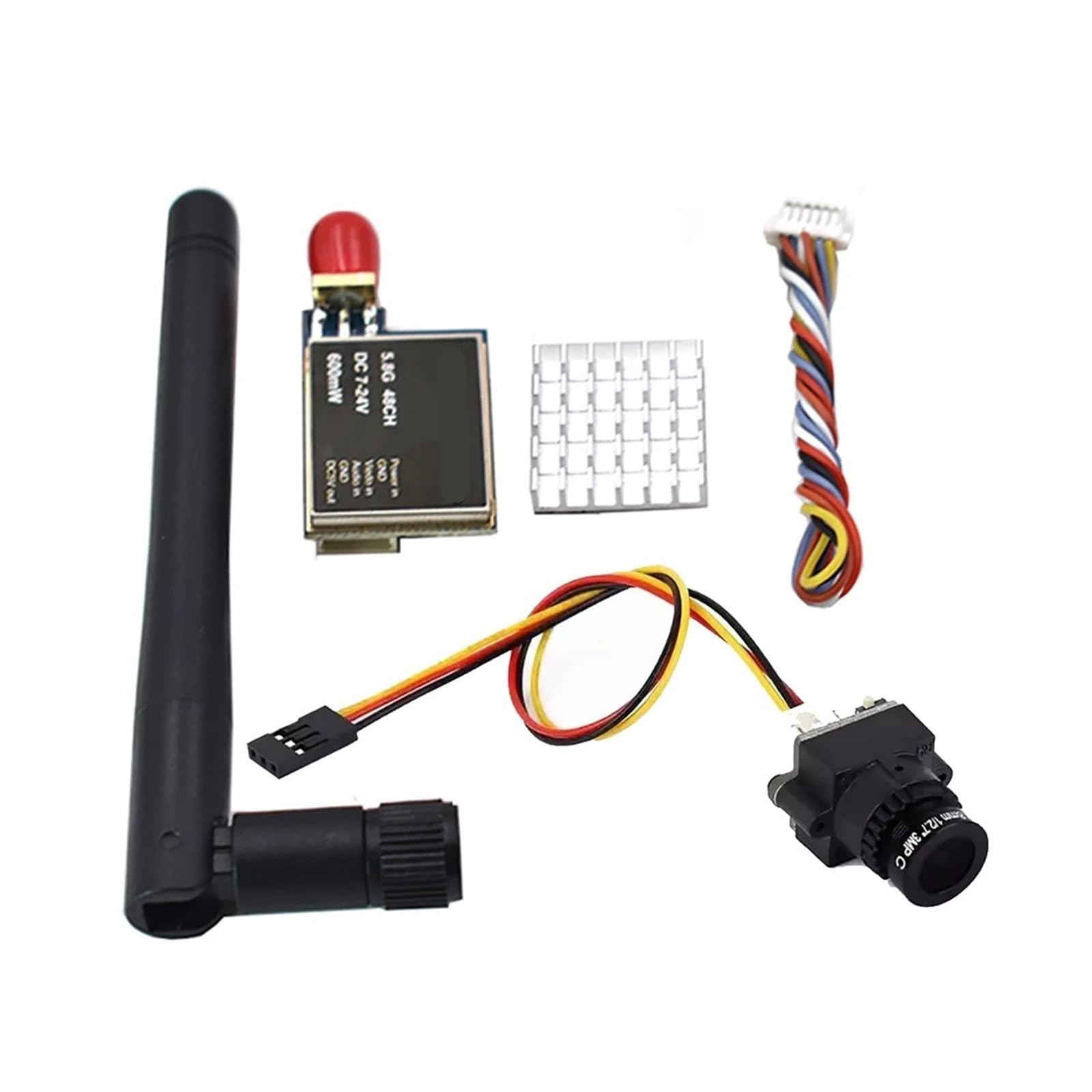 Sender-Kamera-Set, kompatibel mit FPV Quadcopter | 1000TVL 2,8-mm-Kamera mit drahtloser Übertragung(TS5823 and Camera)