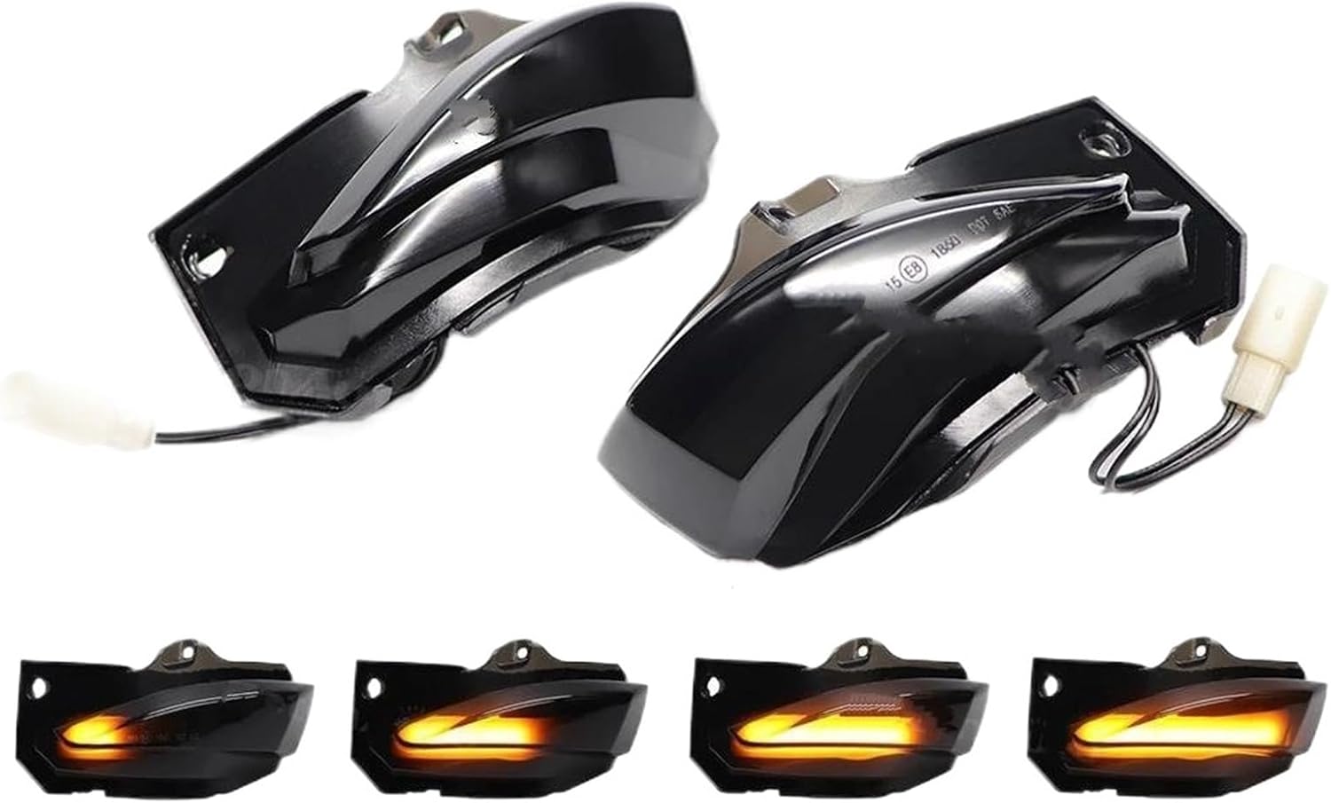 車のウインカー 2x ダイナミックターンシグナルライト リアビューミラー シーケンシャル LED アンバーランプ ために カローラ