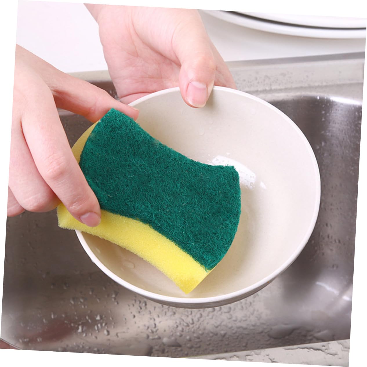Gogogmee Pack Double-Sided Dish Scrubbers Kitchen Sponge Wipes Sponges Dishwashing Pad for Kitchen Cleaning