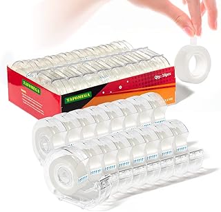 Sponsored Ad - Clear Tape Rolls-Transparent Tape with Dispensers-Gift Wrap Tape Gift Tape Rolls for Home Store School-7/10...