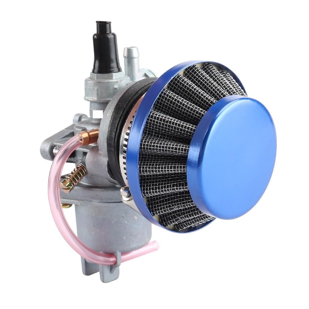 Carburador de moto Carburador Pocket Bike 47cc 49cc para motor Carb con filtro de aire acero 44 mm para 2 tiempos para Mini para Moto para Quad ATV Dirt Go Kart Buggy(Carburetor Kit)