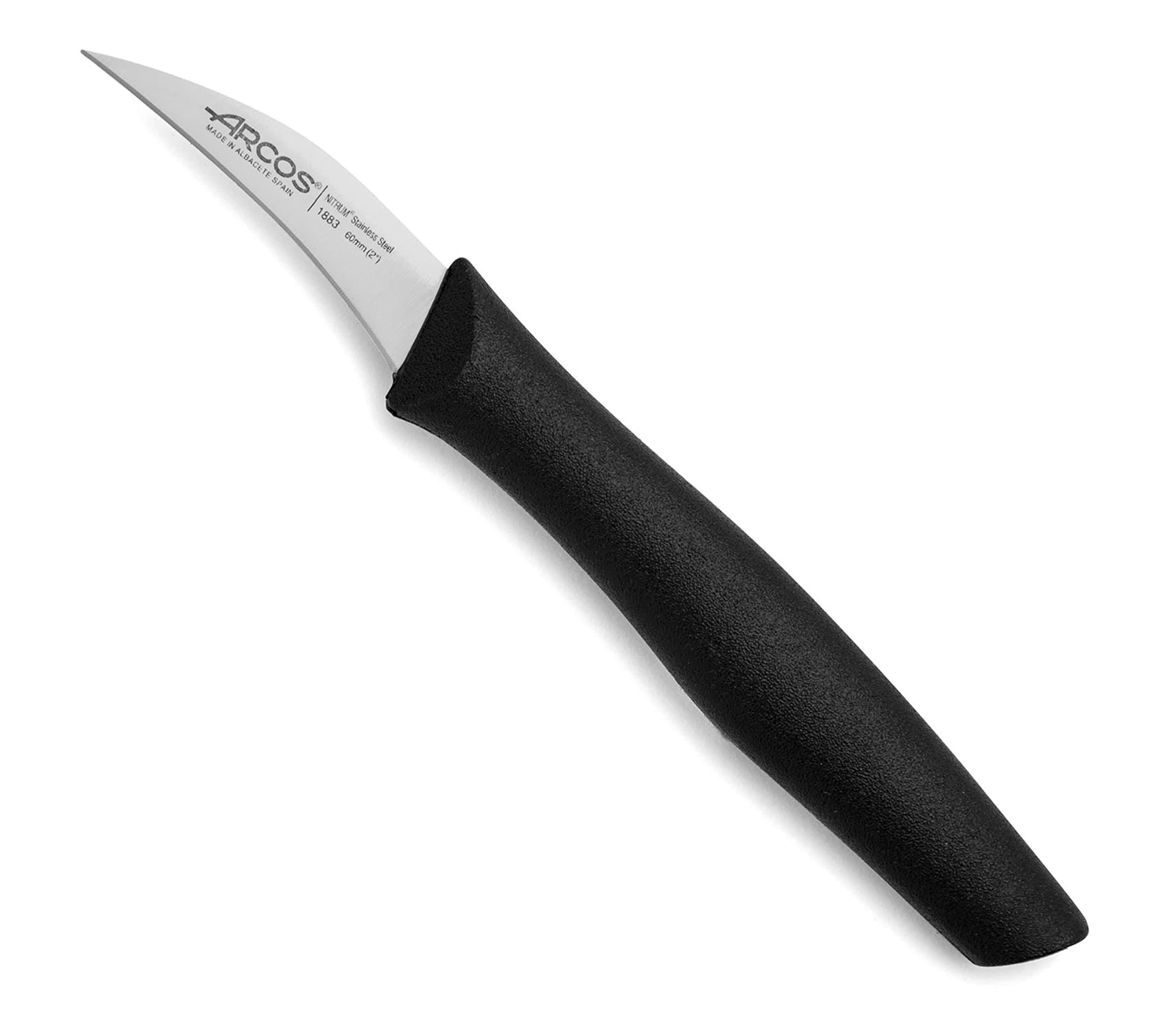 Set De 3 Couteaux D'épluchage Arcos Nova - Acier Inoxydable Nitrum - Poignée Ergonomique - Noir