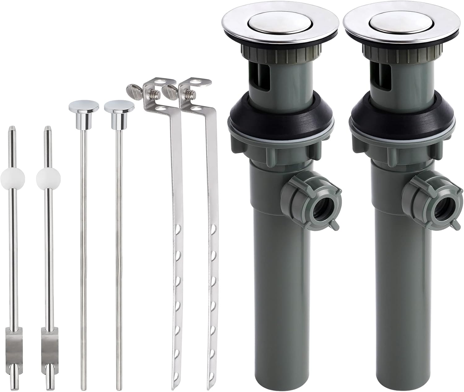 Bathroom Sink Drain Stopper Pop Up Drain Vessel Assembly for Moen, 2