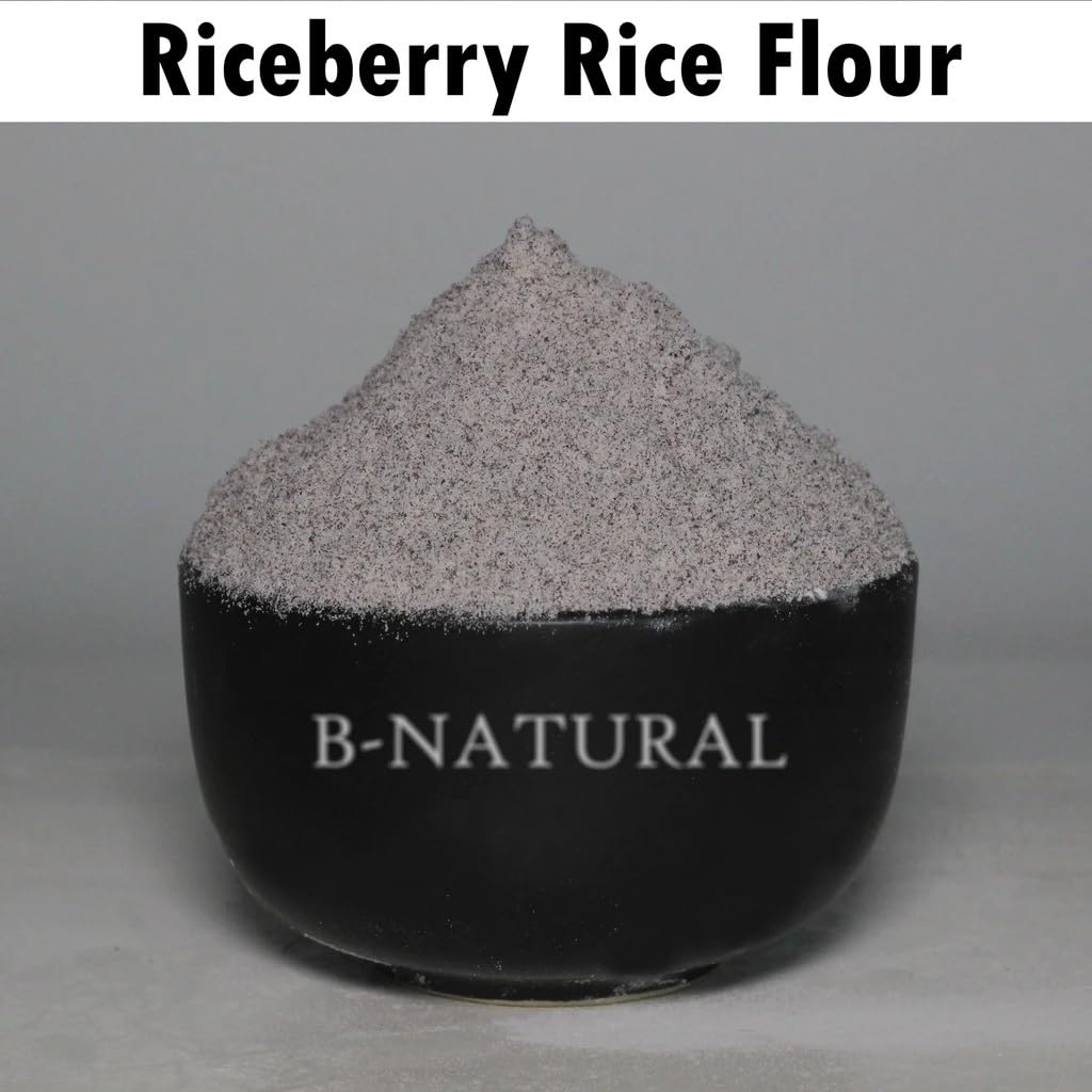 บี Riceberry Flour, Fine-Milled Whole Grain Baking Flour, 1000g image 3