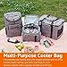 Amazon Basics Soft Insulated Cooler Bag, 50 Can Capacity, Gray