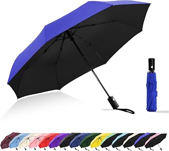 Travel Umbrella UV Sun Protection - Compact Mini Travel Size Automatic Windproof for Backpack or Purse, Lightweight Outdoor Parasol