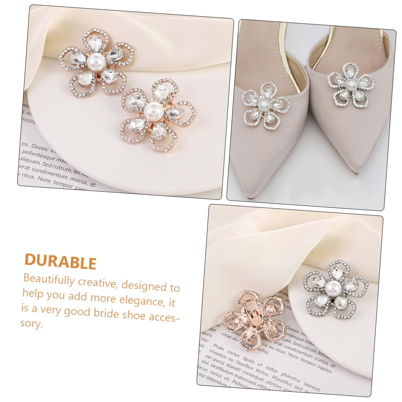 CALLARON Ornamento Per Scarpe Rimovibile Fibbia Per Scarpe Clip Per Vita Scarpe Da Sposa Fibbia Per Scarpe Spille Per Bottoni Portascarpe Clip Per Scarpe Decorative Ciondoli Per Scarpe