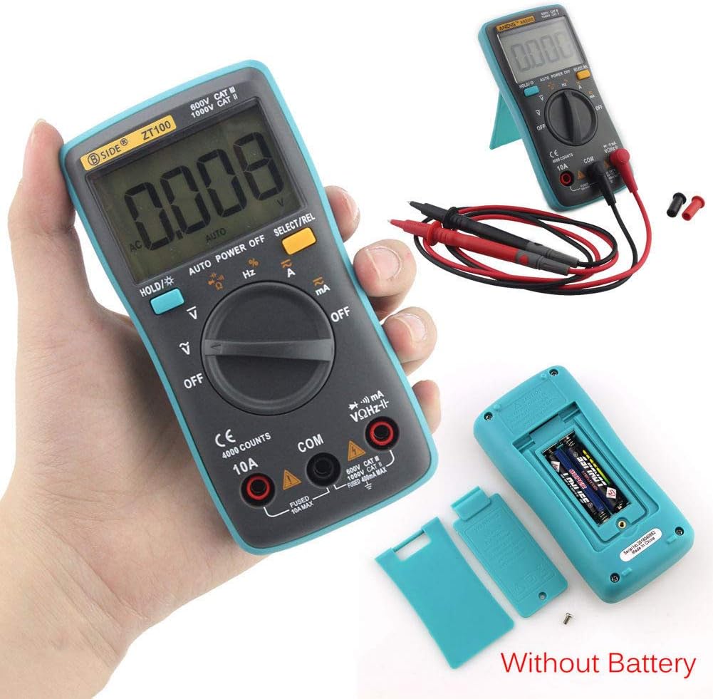 Current Handheld Digital Multimeter AC DC Voltage Volt Ammeter Tester Portable Digital Multimeter 9999 Counts Volt Ammeter Test