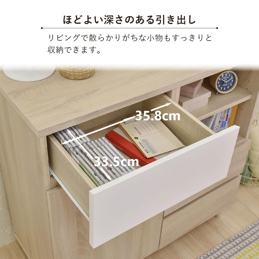 Amazon｜佐藤産業 HELM キャビネット 幅89cm 奥行40cm 高さ90.5cm 