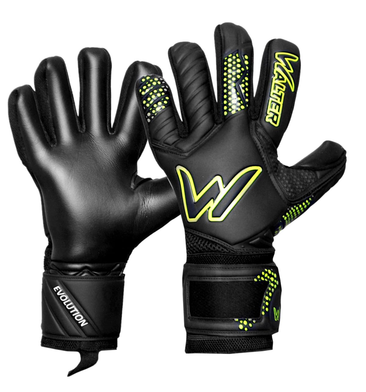 Gants de gardien de but anti-glisse WALTER Evolution taille 5 jaune - 3