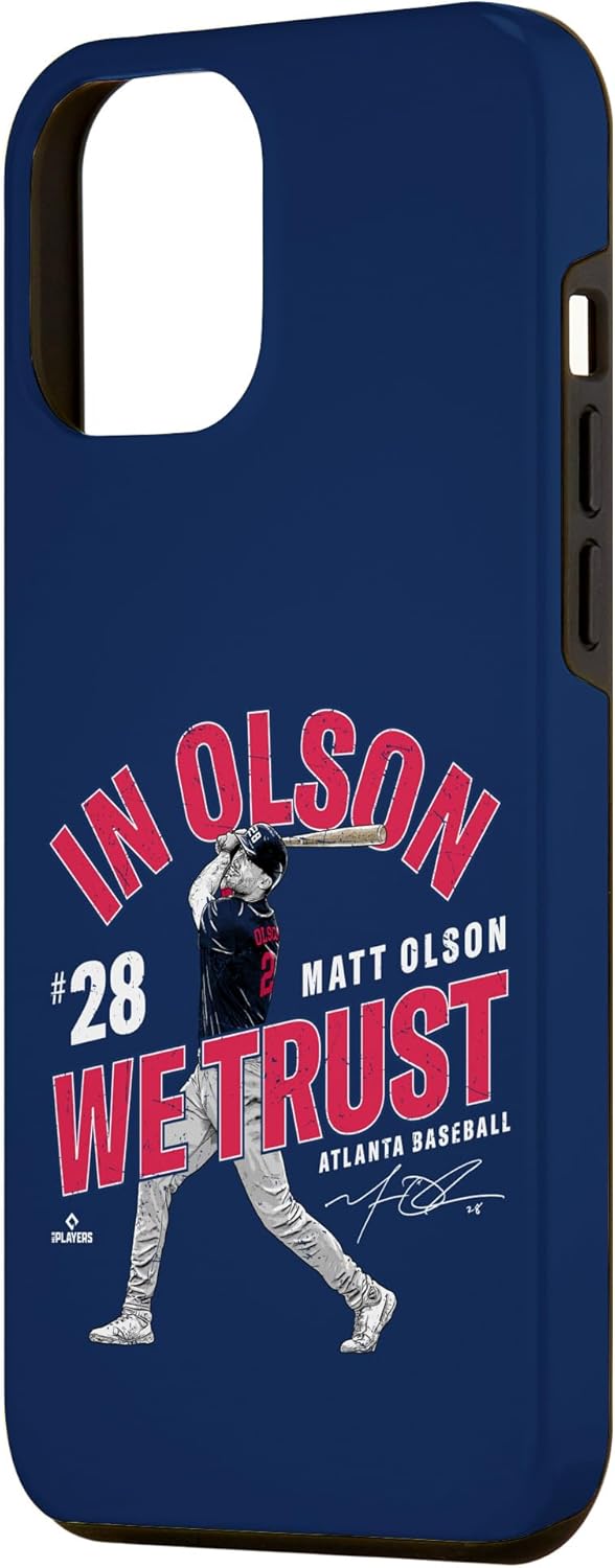 In Olson We Trust Matt Olson Atlanta Baseball MLBPA Case for iPhone 12 Pro Max