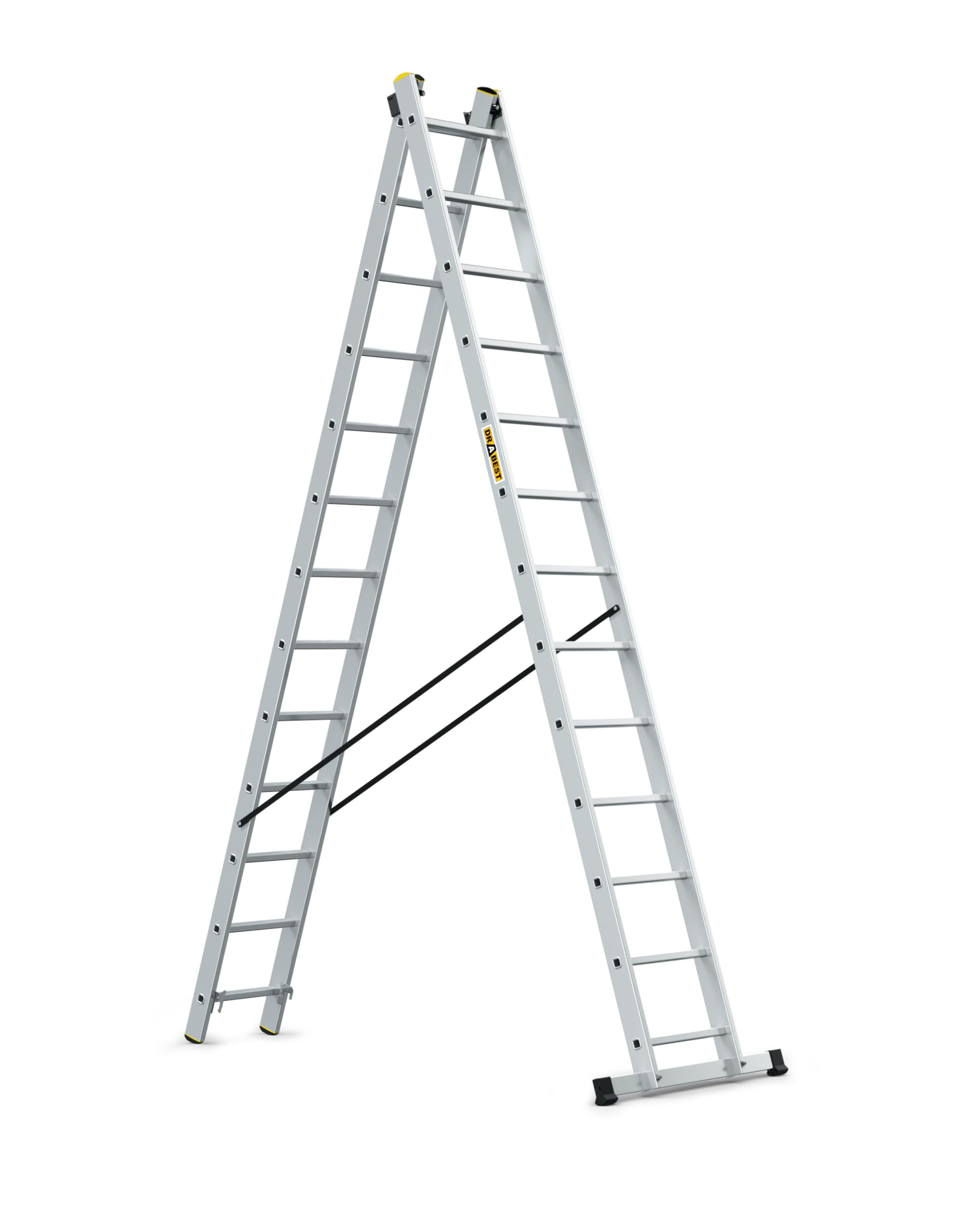 Drabest Multi-Function 2 Section Aluminium Combination Ladders 6.1m