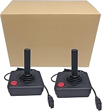 Retro Controller Gamepad Joystick for Atari 2600 System Console Black Pack 2PCS