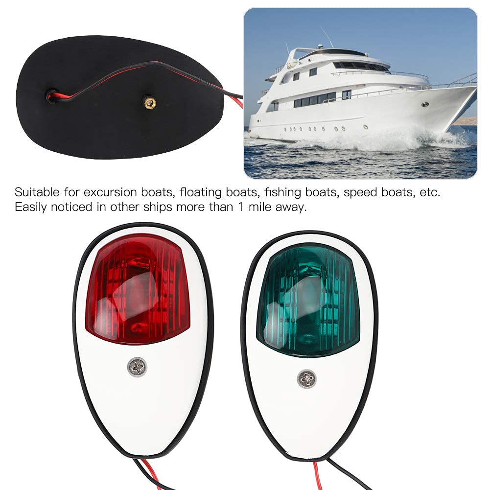 VGEBY Luce di Navigazione Marina da 2 Pezzi, Luci di Navigazione per Apparecchiature Elettriche IP66 Luce per Yacht per Luci di Via per Barca LED Luci di Via per Barca LED Luci di Via per Barca LED