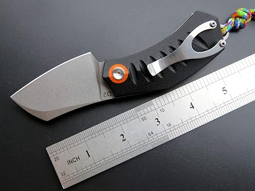 Miniatura 2 de Eafengrow EF85 Cuchillo plegable con clip Stone Wash D2 Hoja de acero G10 Mango Cuchillo de bolsillo Rodamiento de bolas Aleta al aire libre Camping