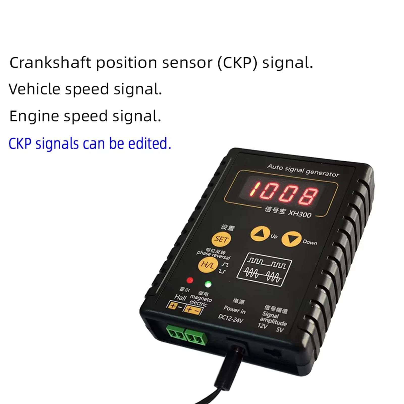Generatore di segnali per auto Sensori albero motore Simulatori di segnali automobilistici Simulatori di segnali facili da usare per veicoli accurati di rilevamento dei guasti