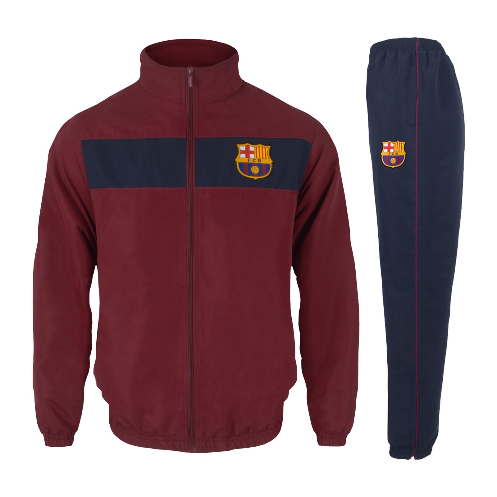 FC Barcelona Official Football Gift Boys Tracksuit Set 2-3 Years Navy Blue
