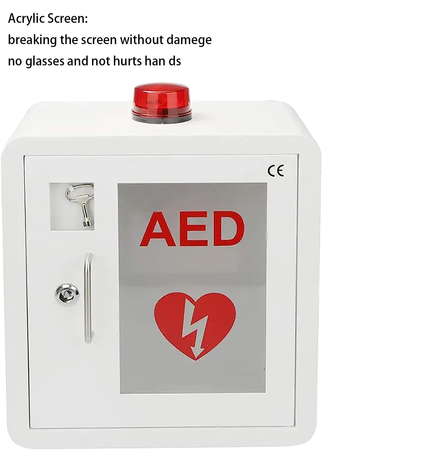 AED-Schrank, Erste-Hilfe-AED-Defibrillator-Aufbewahrungsschrank Mit Alarmsystem, Erste-Hilfe-Kasten, Herz-Defibrillator-Aufbewahrungsschrank, AED-Alarmbox Für Büro, Krankenhaus