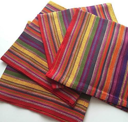 Fiesta Woven Cloth Napkins, Set 4, Ethical, Fair Trade