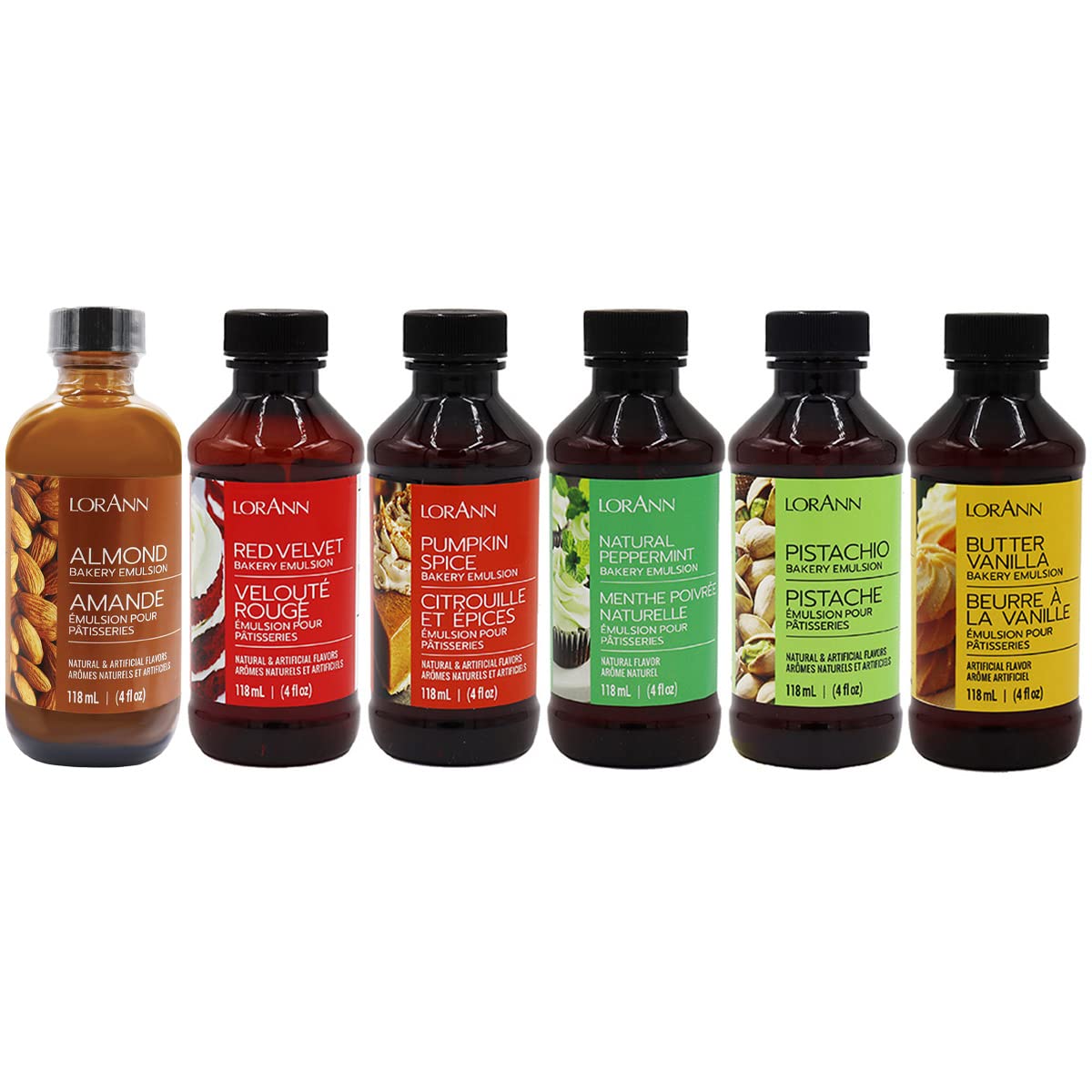 LorAnn Oils Holiday Variety Bakery Emulsion: Assortment of Flavors, Perfect for Enhancing Cakes, Cookies & Desserts, Gluten-Free, Keto-Friendly, Essential for Every Kitchen