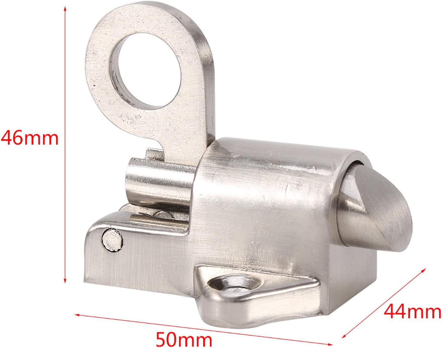 Self Closing Latch, Zinc Alloy Automatic Door Latch, Practical Shed Door Latch Easy Install, Replacement for Window Gate Toilet Bedroom, 18.11 x 19.68 x 17.32in