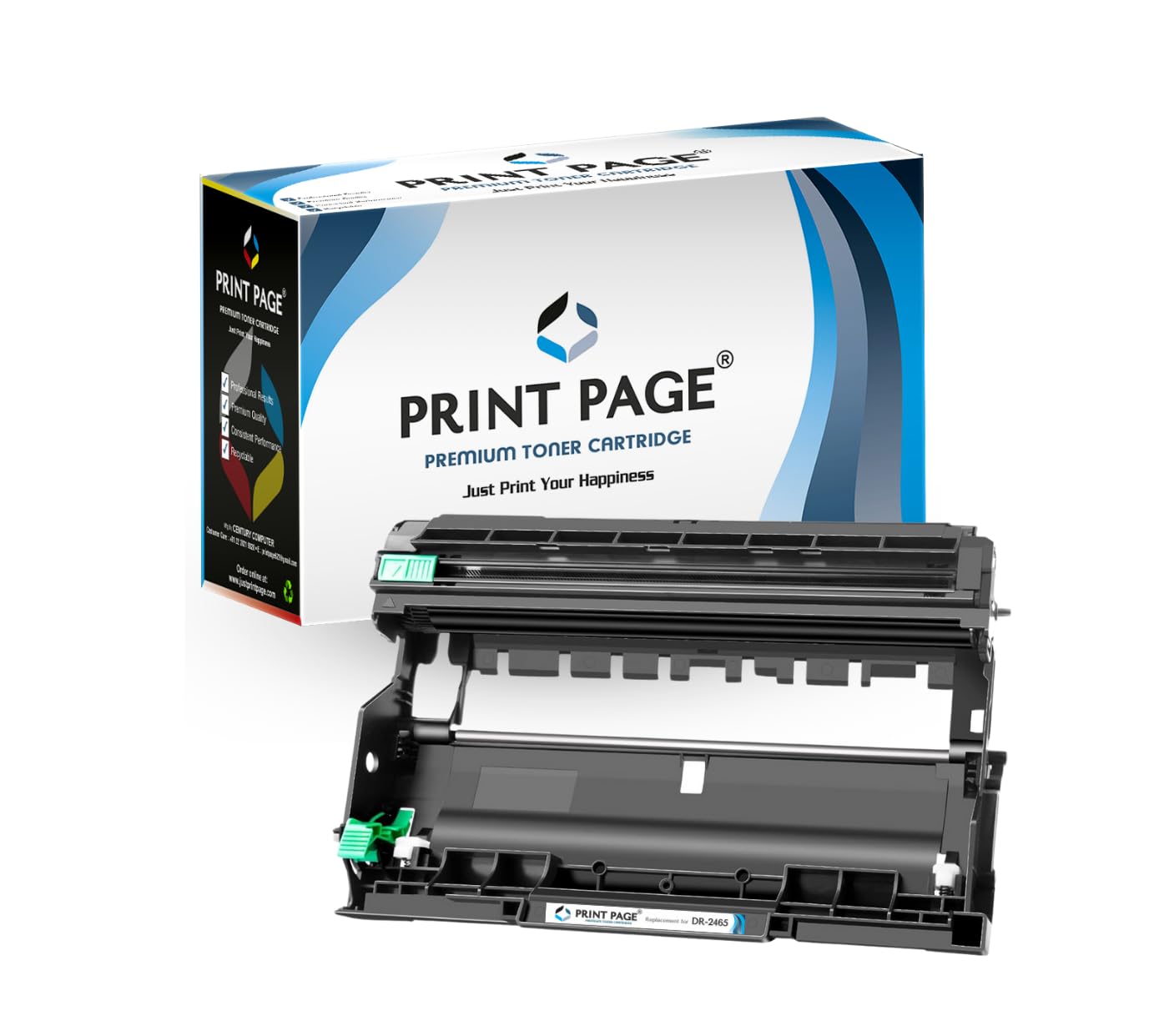 Print Page DR-2465 Imaging Drum Unit Compatible for Printers HL-L2351DW, DCP-L2531DW (1 pcs)
