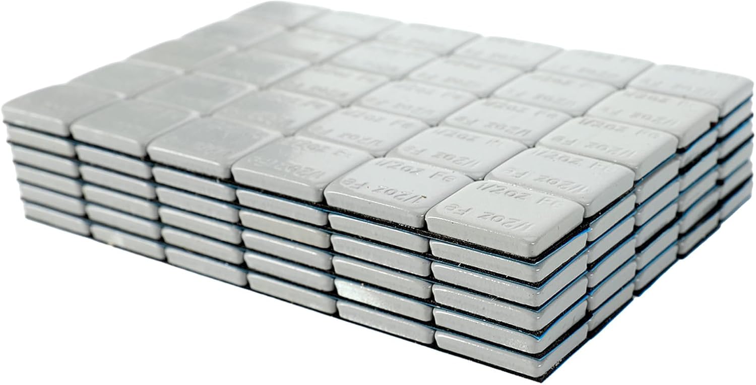 EASYBERG 1/2 oz.Stick on Wheel Weights,90 OZ/Box 180pcs Grey, Tire