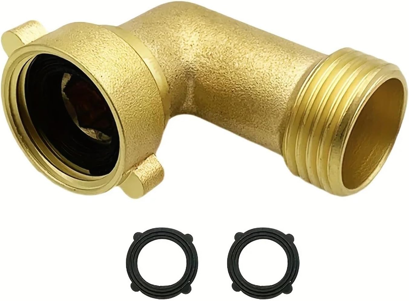 1pc/2pcs, Garden Hose Elbow Connector Sol*/id Brass, GHT3/4, No-Leak Classic 90 Degree Elbow Joint, Gardening & Lawn & Car(1PCS)
