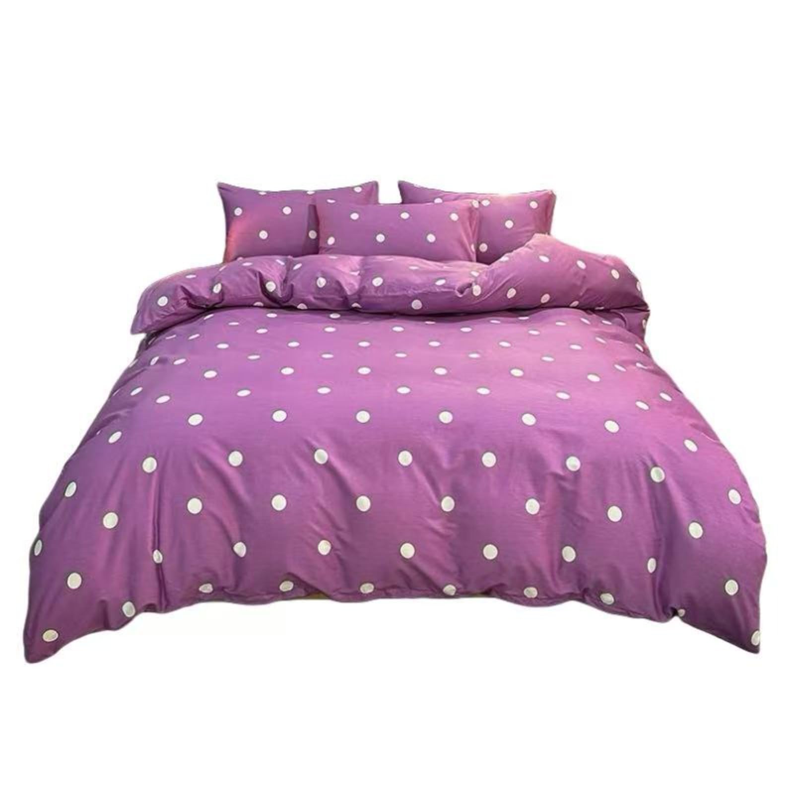 Linge de lit style simple à pois pour chambre d'adulte et adolescent