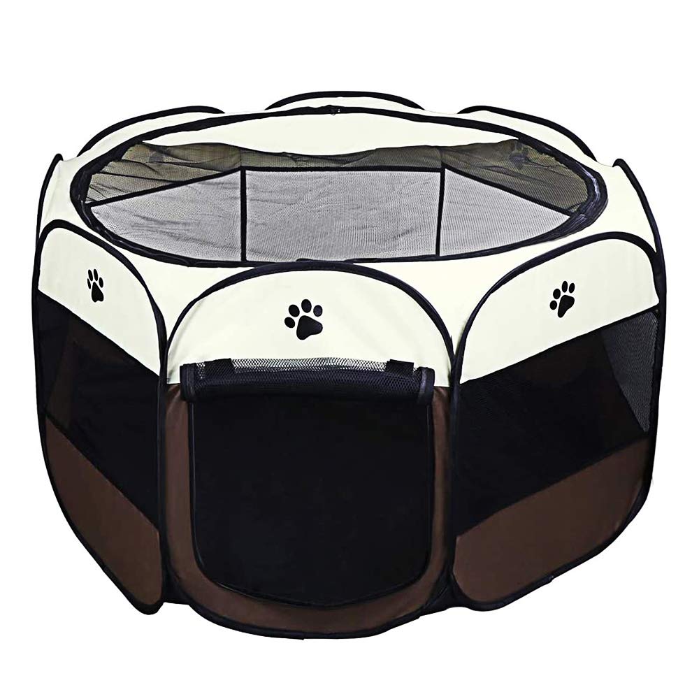 DZL- Parque para Perros Grandes Tienda de Campaña Plegable para Mascotas Playpen Perro Gato Cachorros Portátil Plegable (78 * 78 * 58CM)