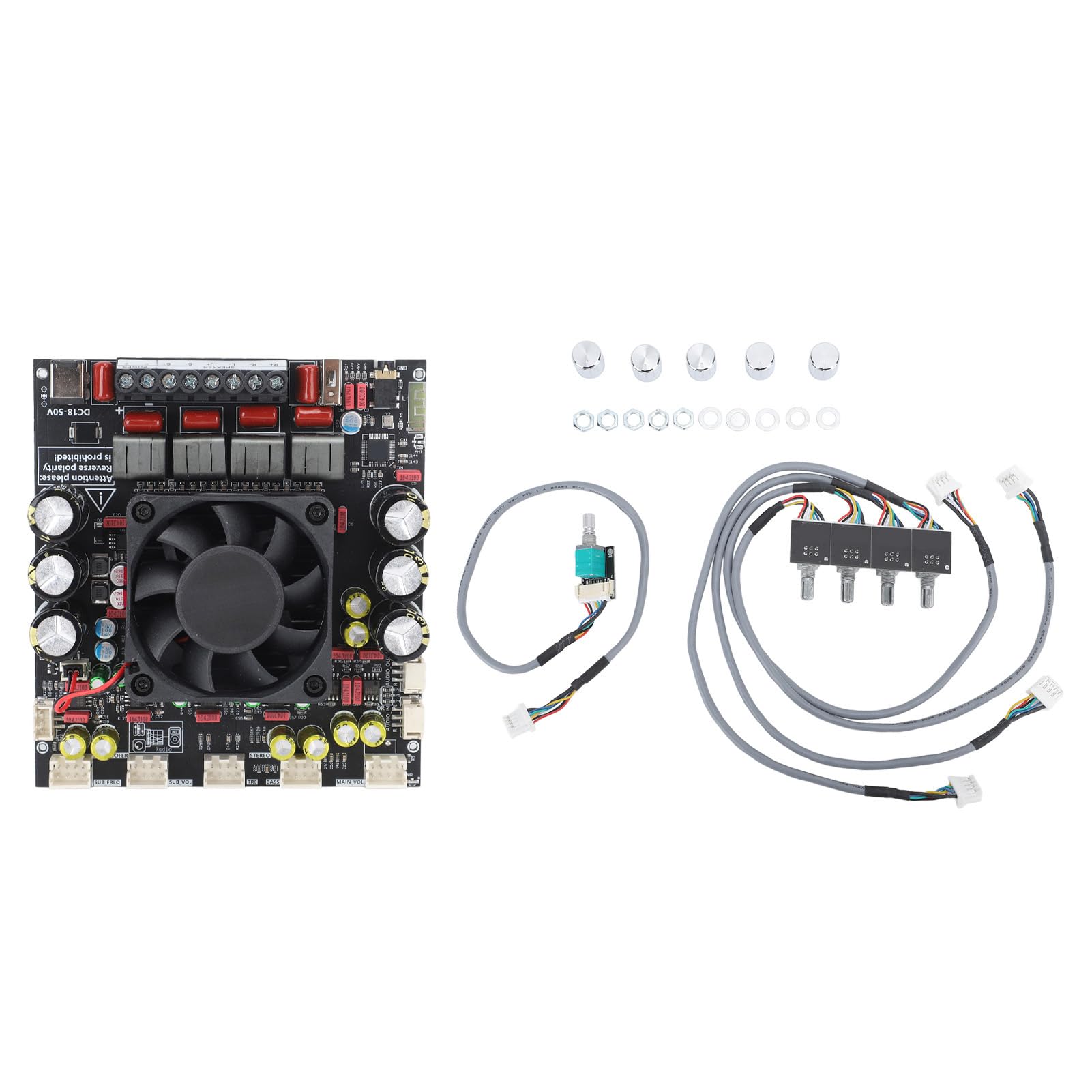 FTVOGUE Scheda Amplificatore Digitale, Materiale PCB, Audio Stereo 2x300 W con Guadagno Regolabile per Subwoofer, Ideale per l'home Theater e gli Appassionati di Musica