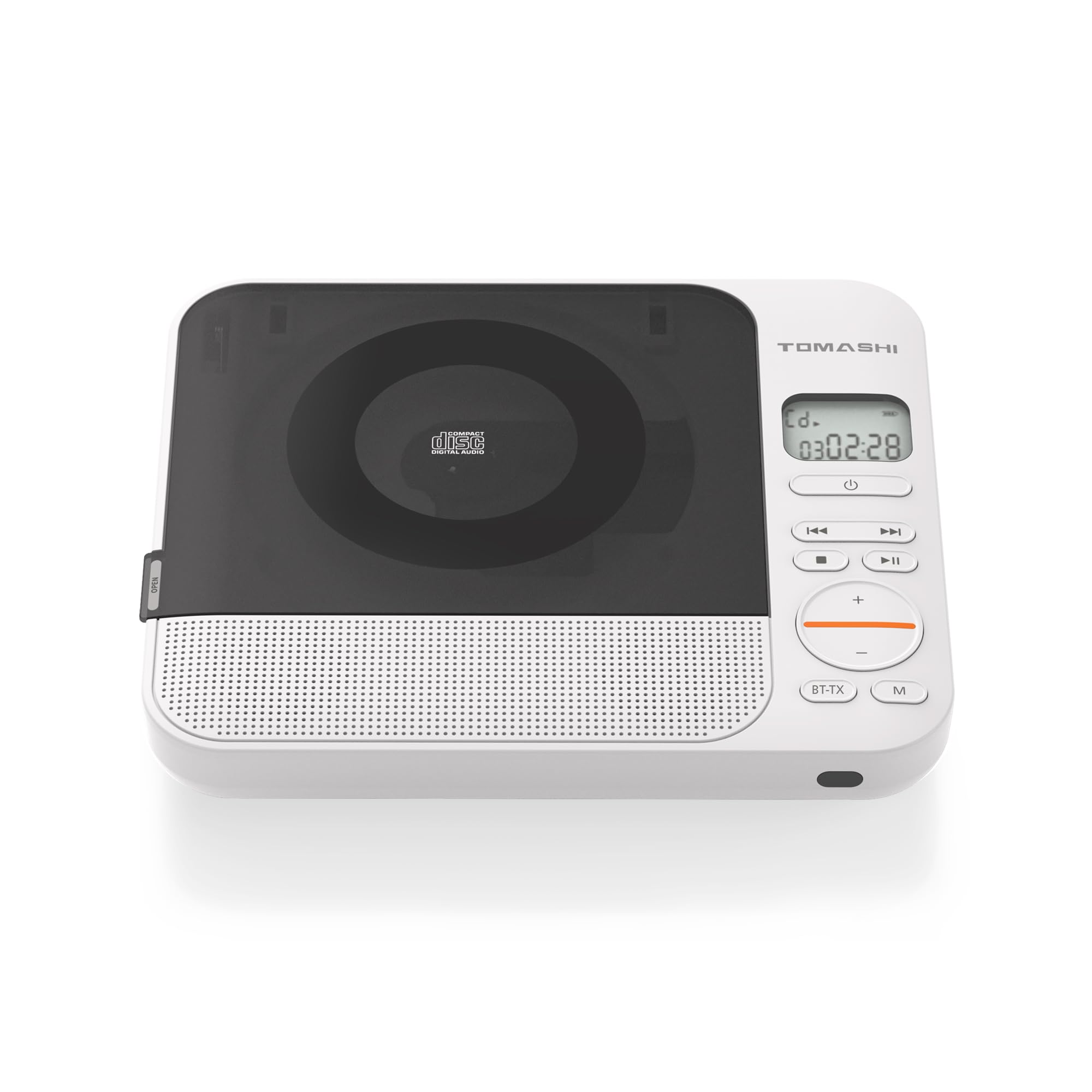 TOMASHI Lettore CD portatile con altoparlanti Blutooth Retro Lettore CD per casa desktop personale USB musica stereo ricaricabile con display LCD, lettore CD con telecomando, regalo per festival