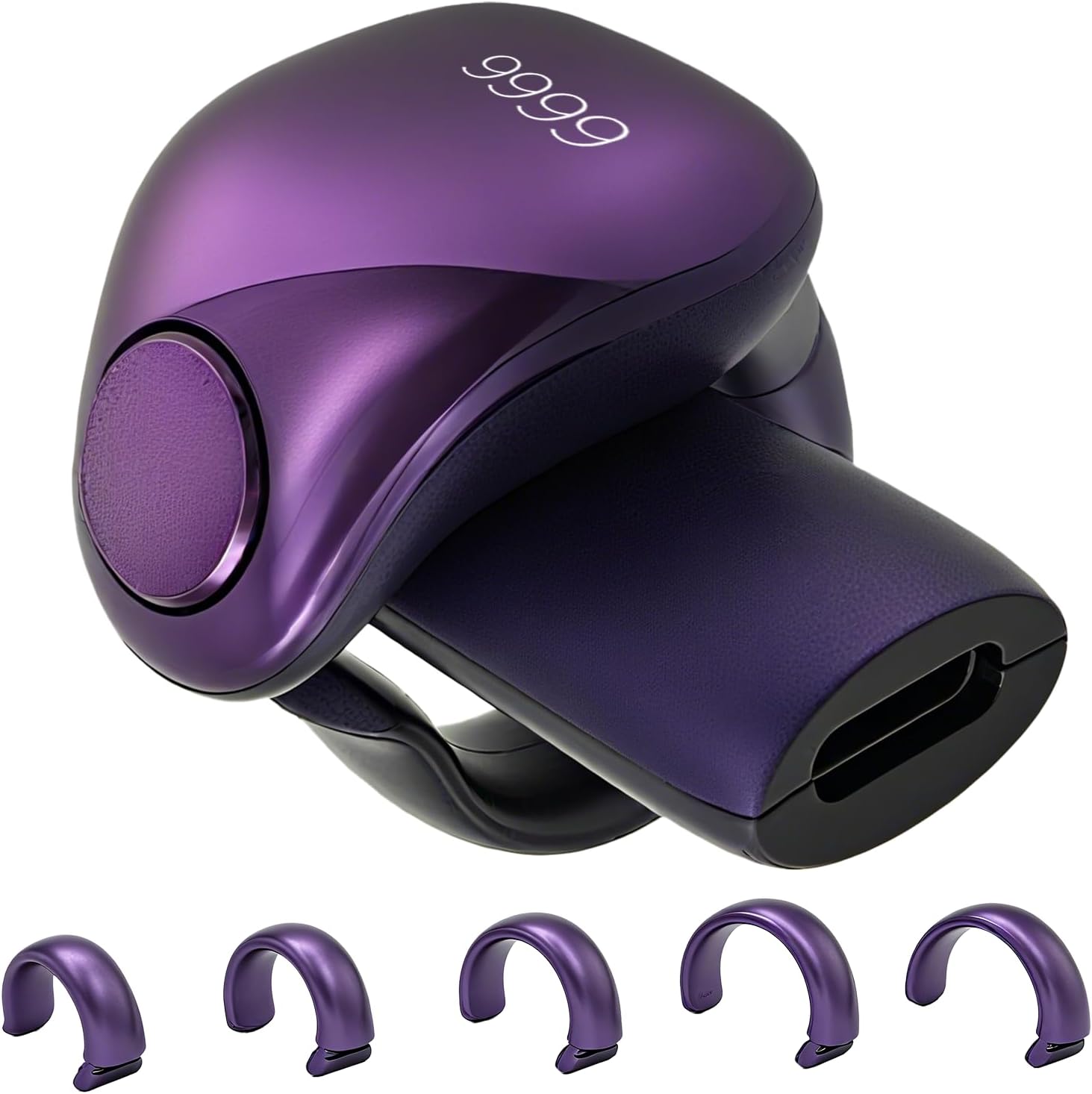 Zikr Smart Ring,Adjustable Ring Finger Counter, Tasbeeh Counters, Prayer Direction Indicator Guide,5 Azan Alarm Clock, APP Support Eid al-Fitr Eid Muslims (Purple Faith+)