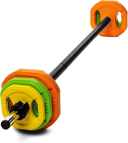 Miniatura 2 de AmStaff Fitness Juego de bombas corporales cardiovasculares, pesas ajustables para entrenamiento en casa y gimnasio (disponible en plato y juego)