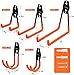 16PCS Garage Hooks Heavy Duty, Steel Storage Utility Hook, Organization Tool Shelf Have Anti Slip Coating for Organizing Power or Garden Tools, Cable Organization