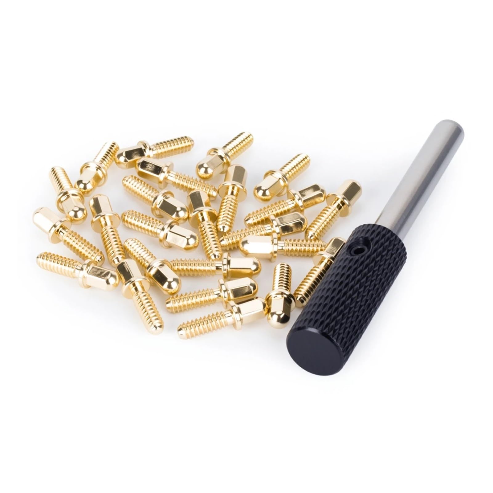 Accesorio Modelos RC para Axial para Scx10 para Traxxas para Trx4 1/10 1/8 M3x8mm Tornillos Hexagonales De Metal Kit 24 Uds con Destornillador Piezas Coche RC(Gold)