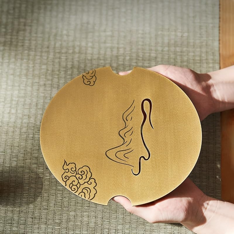 Tea Set Water Storage Household Tea Table Tea Tray, Modern Dry Brewing Table Ceramic Tea Table Chinese Tea Holder Tea Tray Chinese Tea Set,A-One Size