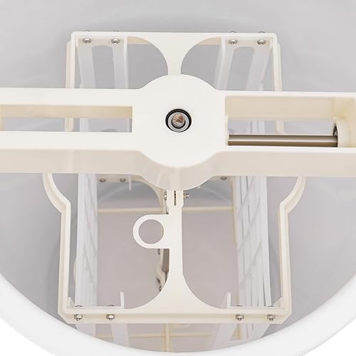 Miniatura 6 de Separador manual de 2 marcos, extractor de miel de plástico, manivela giratoria de panal de abeja a mano con soportes de altura ajustable, equipo de