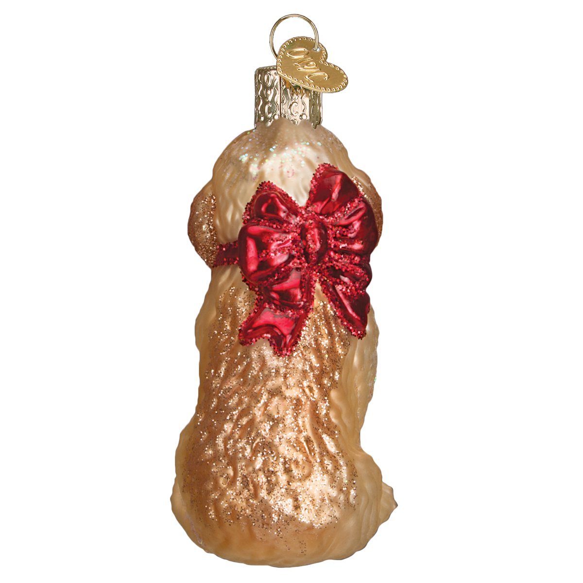 Old World Christmas Ornaments: Cockapoo Puppy Glass Blown Ornaments for Christmas Tree (12440), Multi Color, 3.250 - Image 4