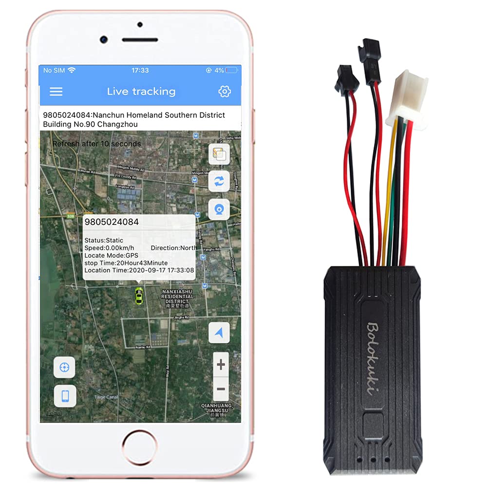 Bolokuki 4G LTE Vehicle GPS Tracker Car GPS Tracking Device with SOS for Fleet Trips Teen Driver Saf