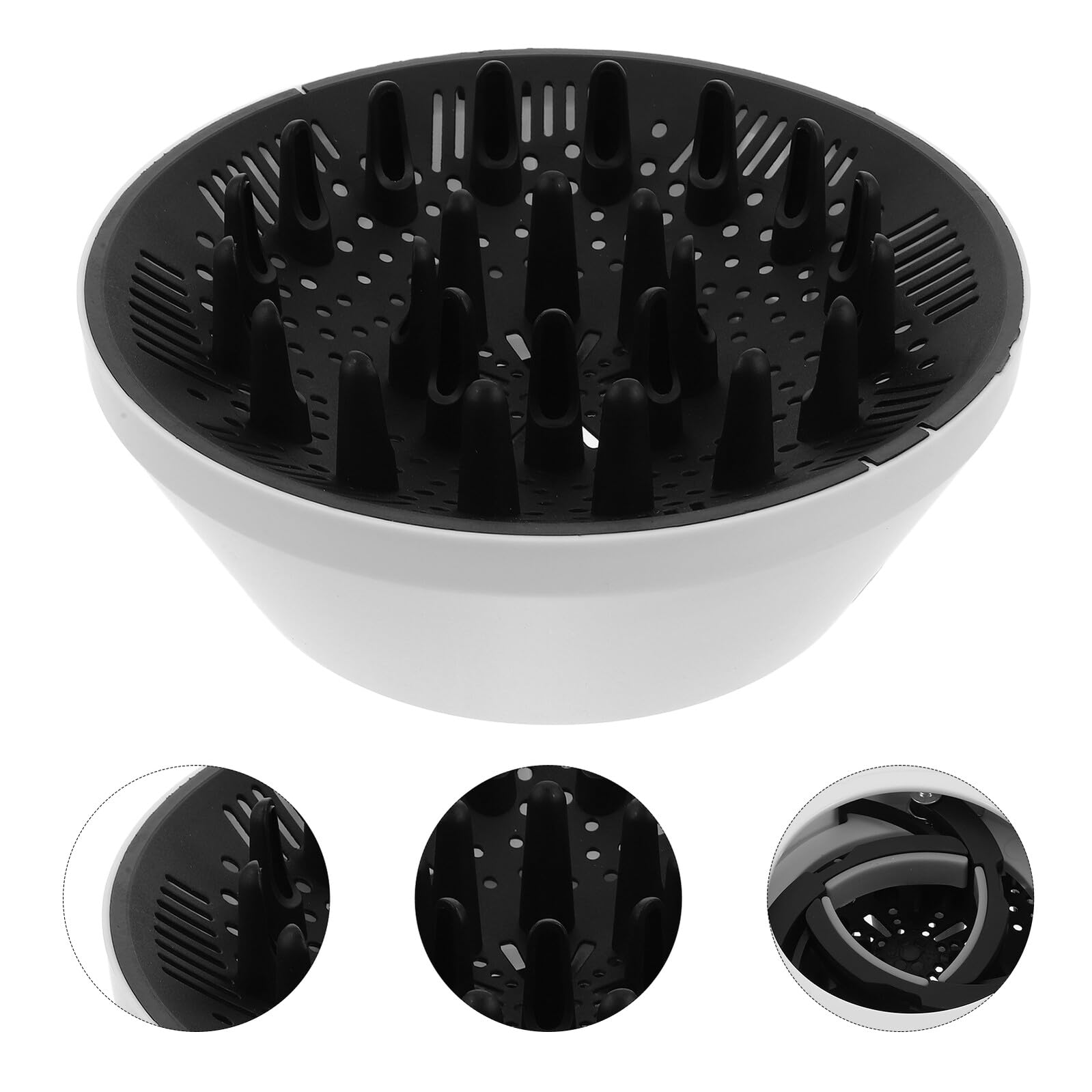 Tragbarer Faltbarer Haartrockner Diffusor aus Langlebigem Material Universeller Diffusoraufsatz für Lockiges Haar Multifunktionale Diffusordüse für Reisen und Styling