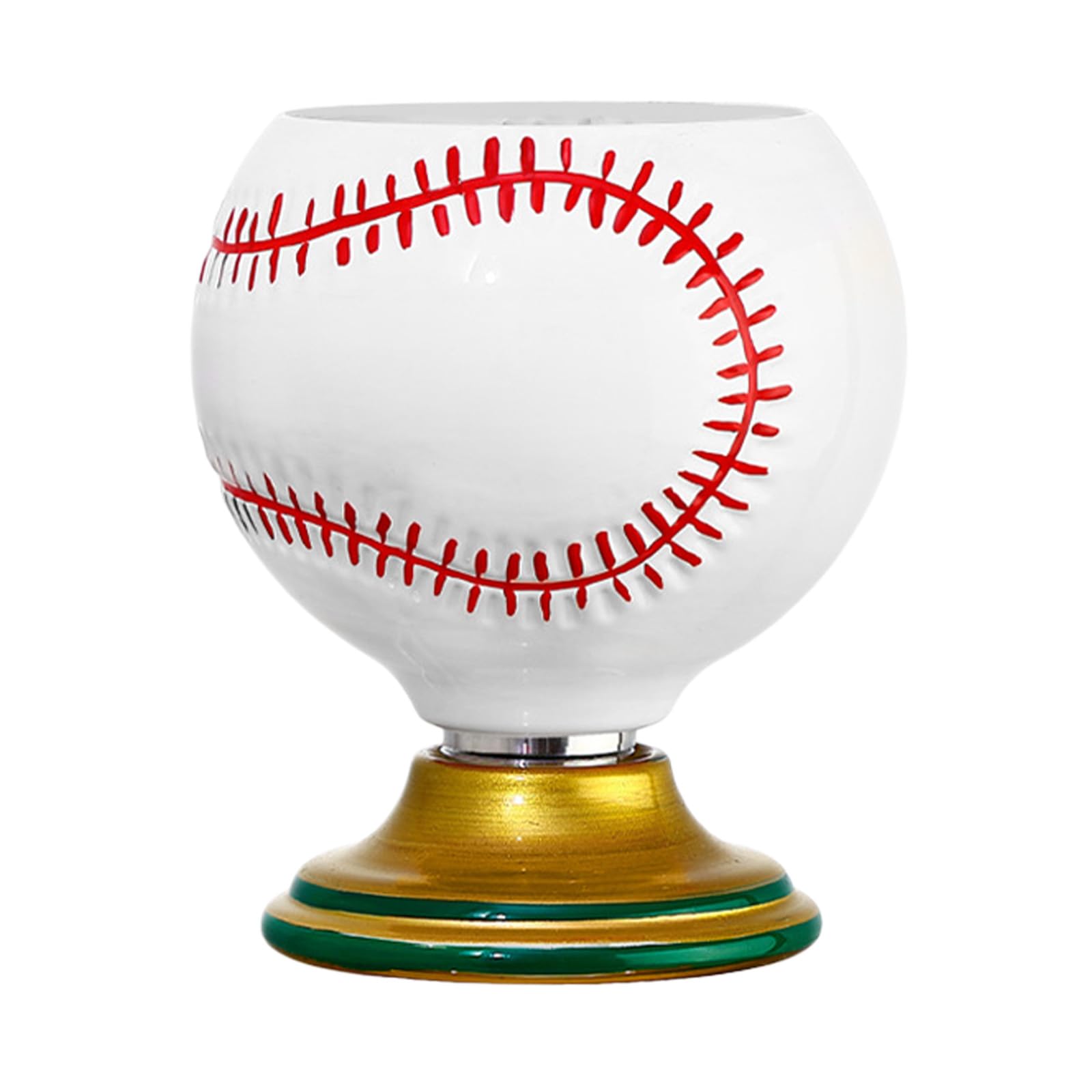 Nucelit Themed Rotatable Glass Ball Cup for Baseball Golf Soccer Basketball Follower and Decorative Accessories Sports Themed Crystal