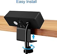 Vista 5 de CCCEI Regleta de alimentación con abrazadera de escritorio de 3 salidas con puertos USB, regleta de alimentación de escritorio 1200J. Estación