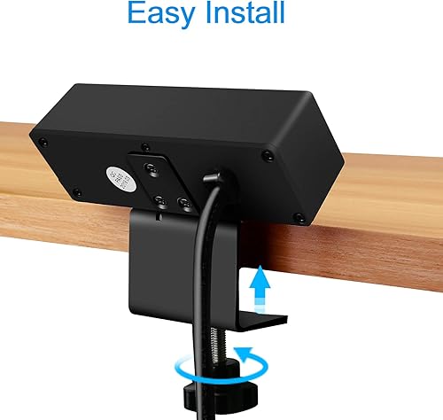 Miniatura 5 de CCCEI Regleta de alimentación con abrazadera de escritorio de 3 salidas con puertos USB, regleta de alimentación de escritorio 1200J. Estación de