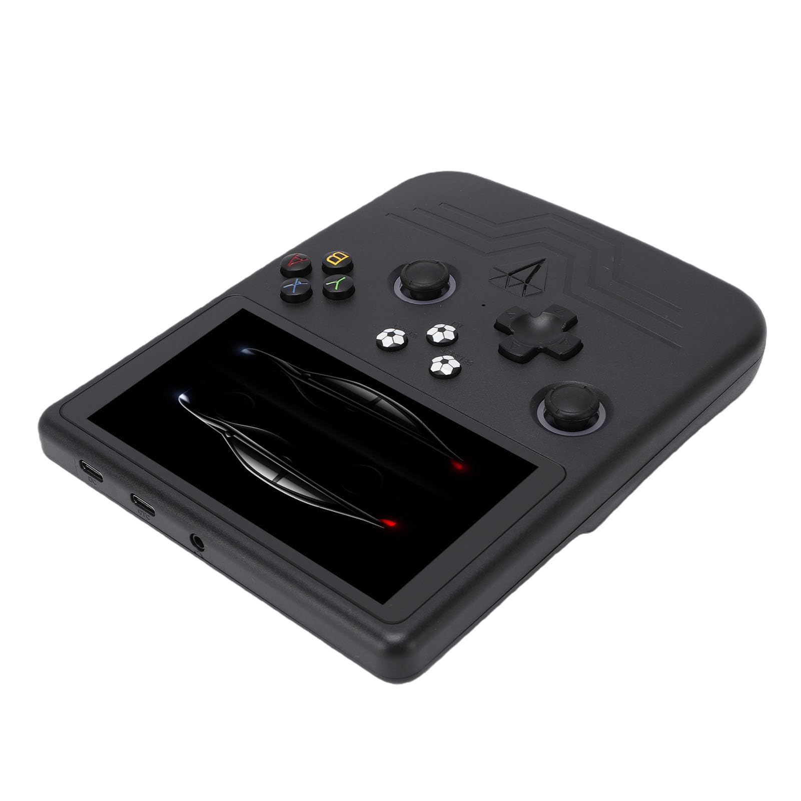 Hidyliu Consola de Juegos Portátil con Mando RGB Dual Retro con Pantalla de 6 Pulgadas para Entusiastas de los Juegos Clásicos, Dispositivo de Juego Portátil (Negra)